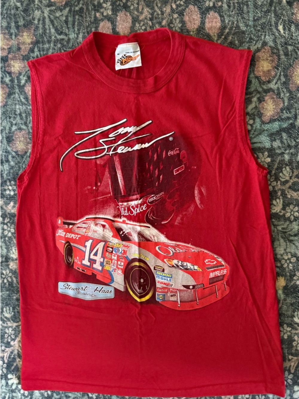 Tony Stewart Vintage NASCAR #14 Old Spice Office Depot Sleeveless T-shirt